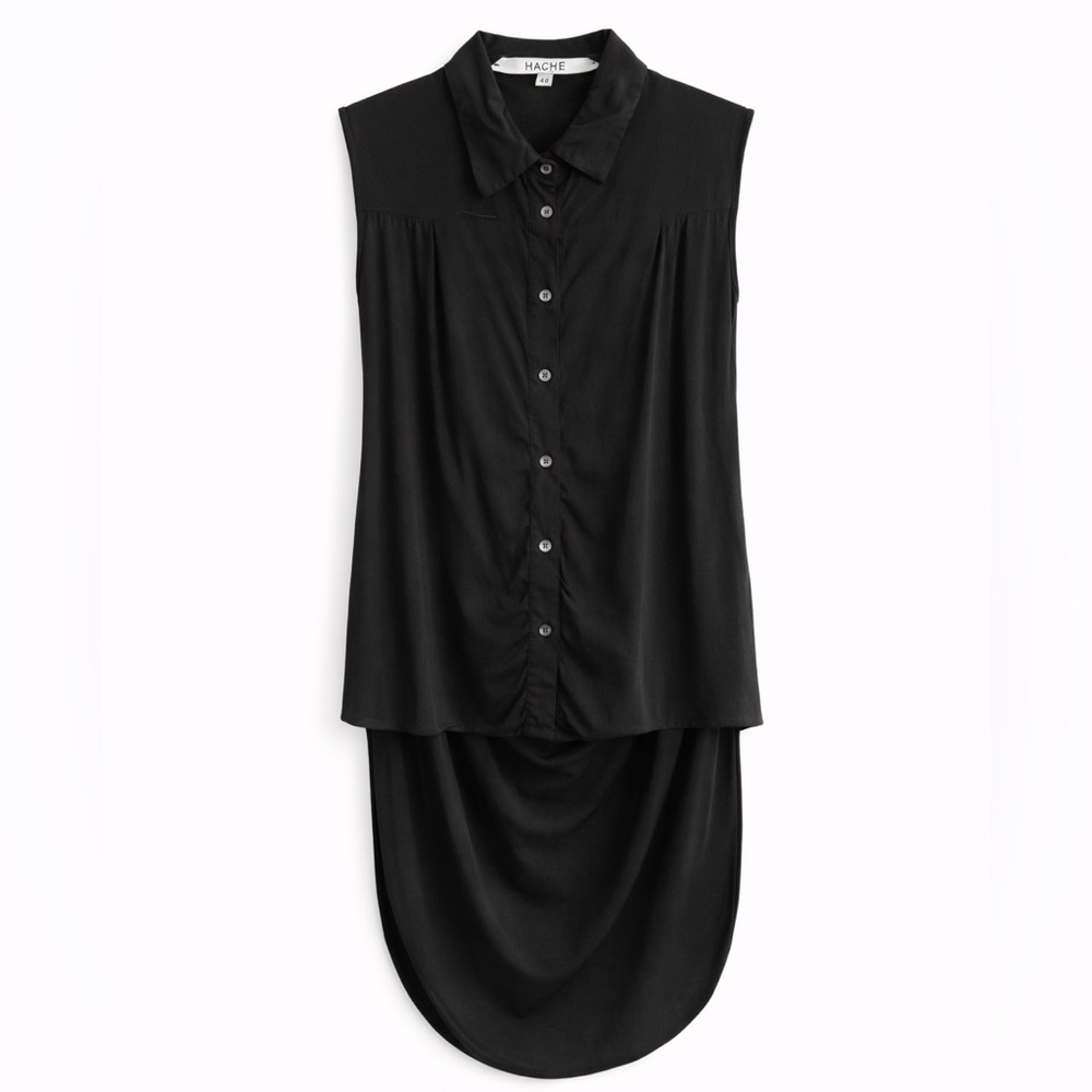 HACHE Open Back Burton Up Blouse